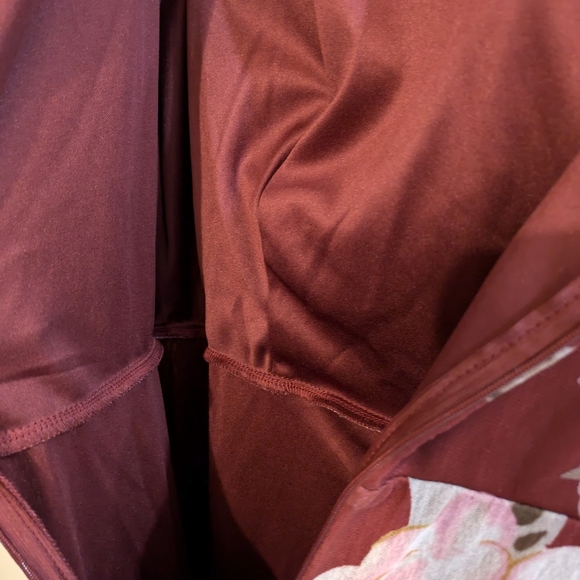 Floral Burgundy Dress - Picture 5 of 6